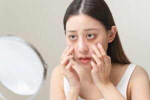 menyembunyikan dark circle